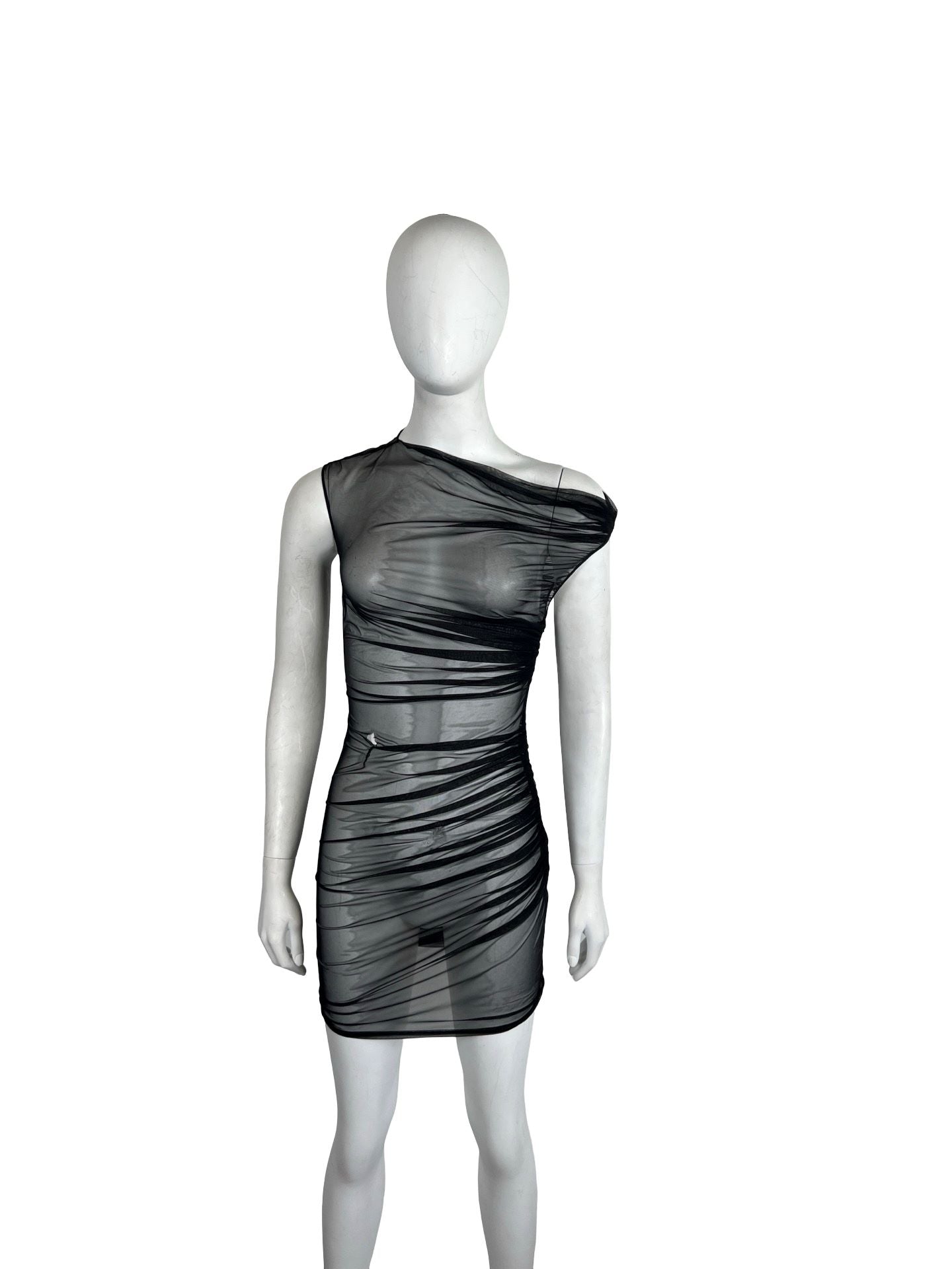 Versace Black Sheer Mini Dress My Store Versace Black Sheer Mini Dress My Store