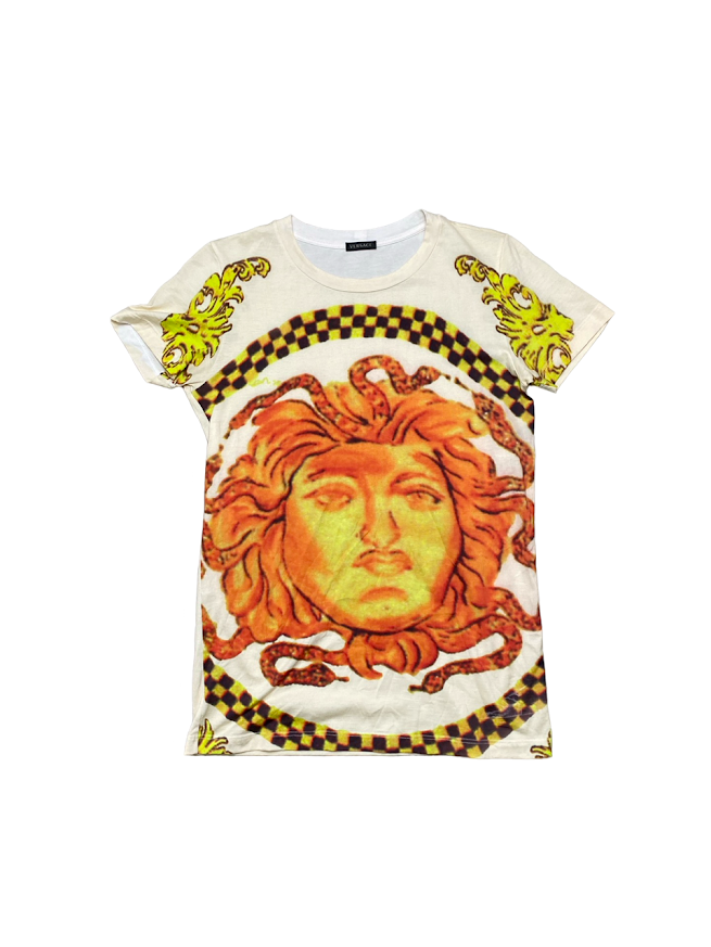 Versace Orange Logo T-Shirt