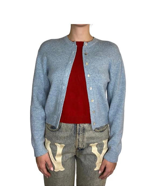 Sandy Liang Blue & Red Layered Sweater