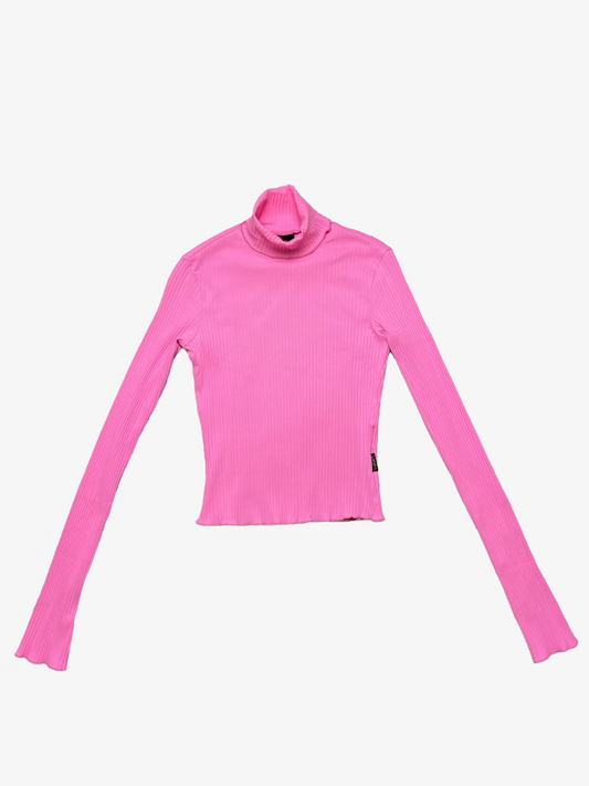 Versace Pink Long Sleeve Turtleneck