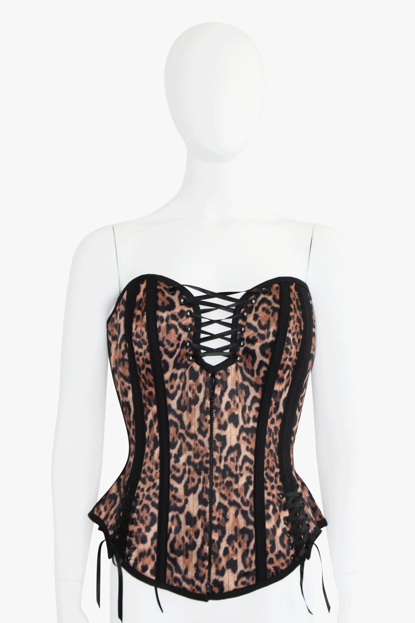 Mystic City Brown Cheetah Print Corset