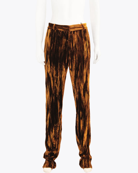 Saint Laurent Brown Velvet Pants