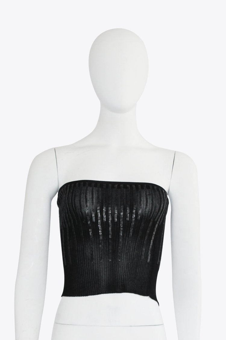 Christian Dior Black Sequin Bandeau