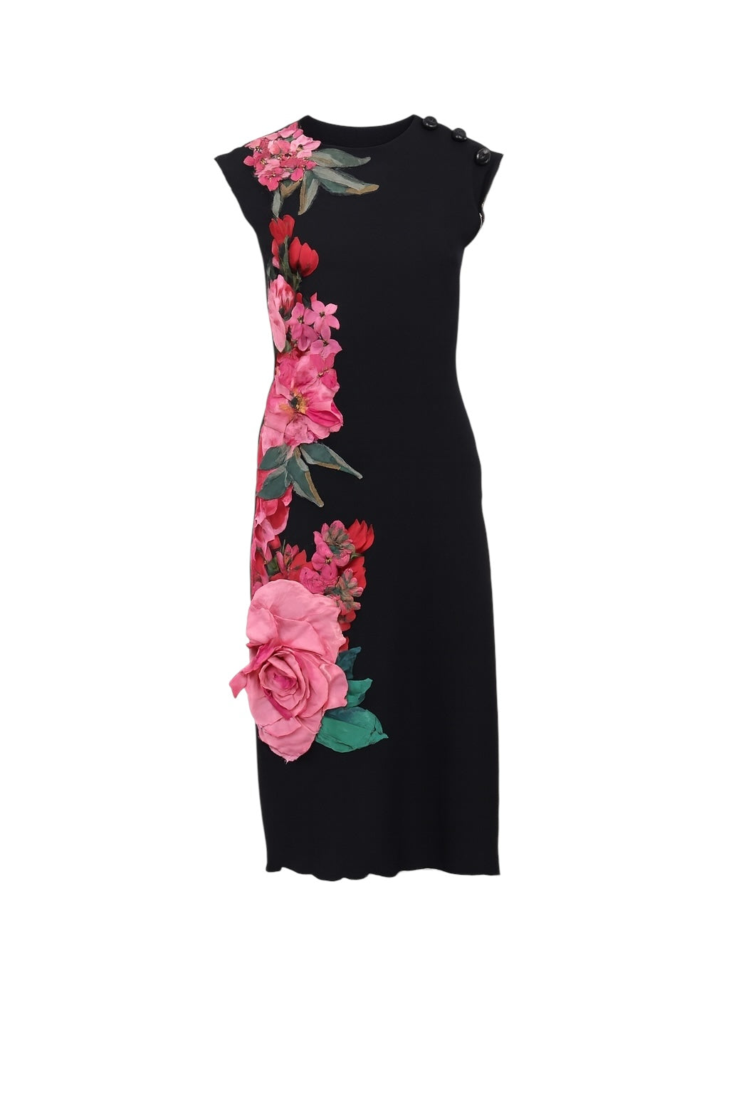 dolce & gabbana silk floral print dress
