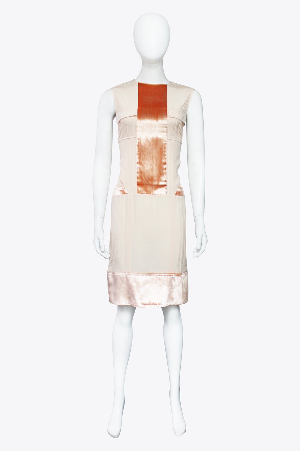 Louis Vuitton Pink Metallic Sleeveless Dress