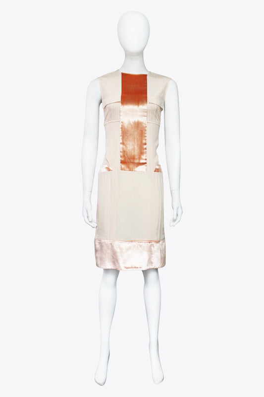 Louis Vuitton Pink Metallic Sleeveless Dress