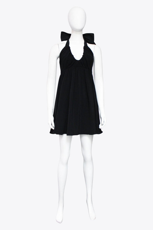 N 21 Black Halter Dress with Back Bow