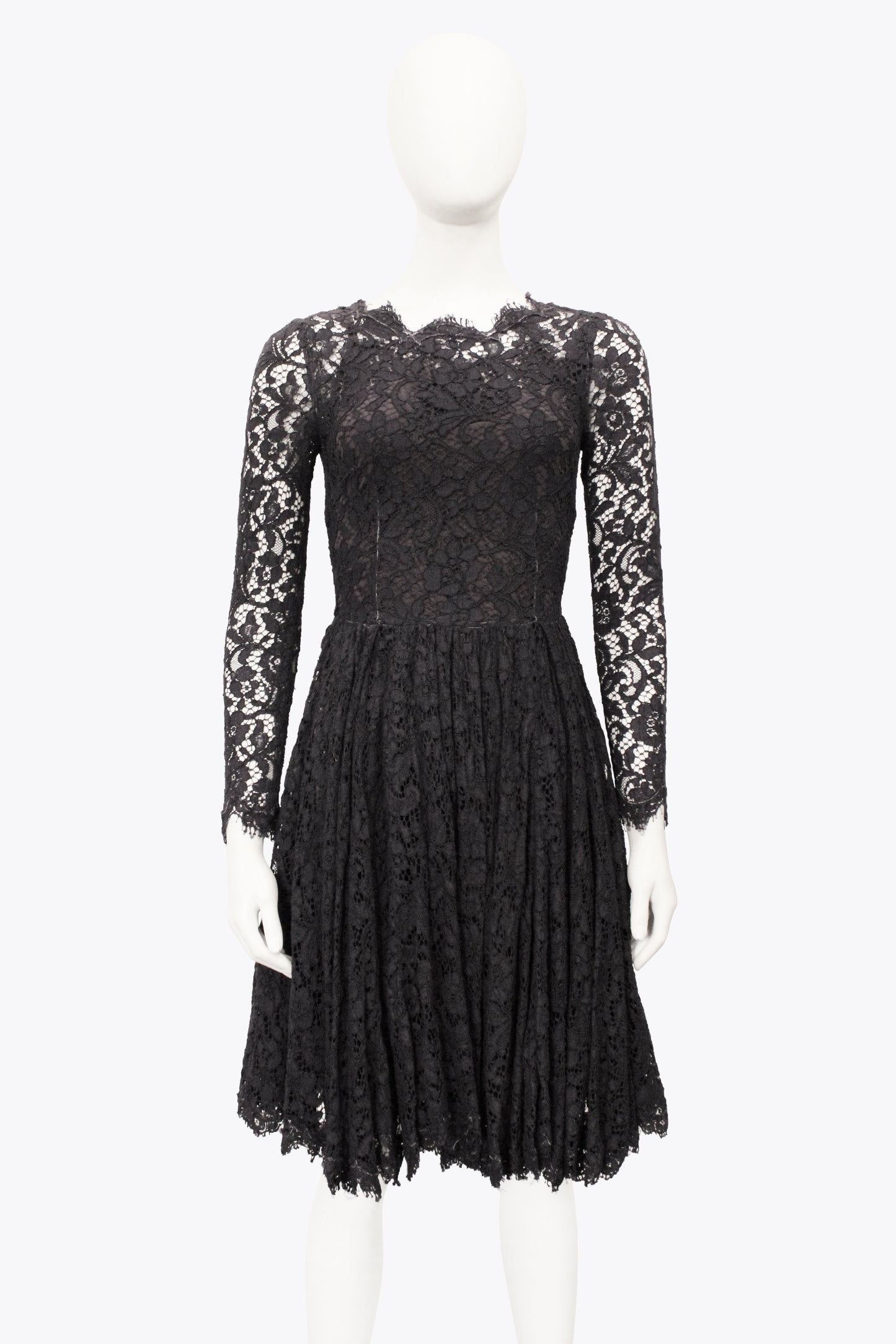 Dolce & Gabbana Purple Lace Dress