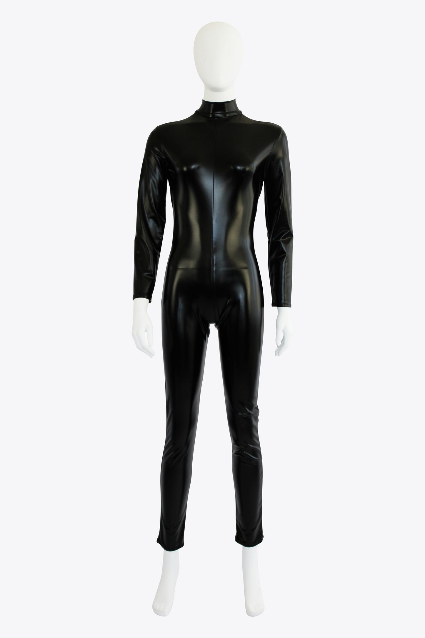 Black Latex Jumpsuit