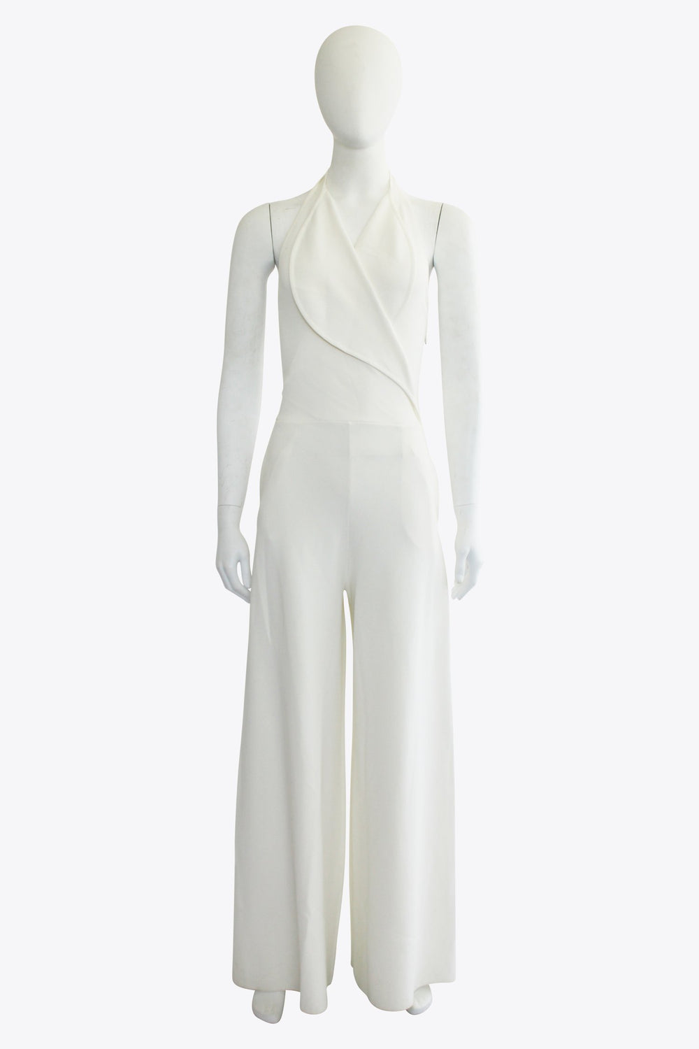 Stella McCartney White Halter Neck Jumpsuit