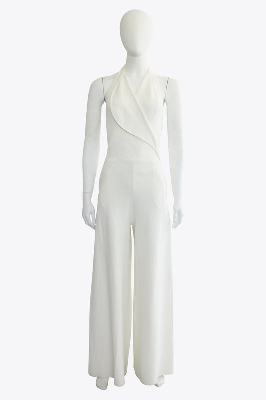 Stella McCartney White Halter Neck Jumpsuit