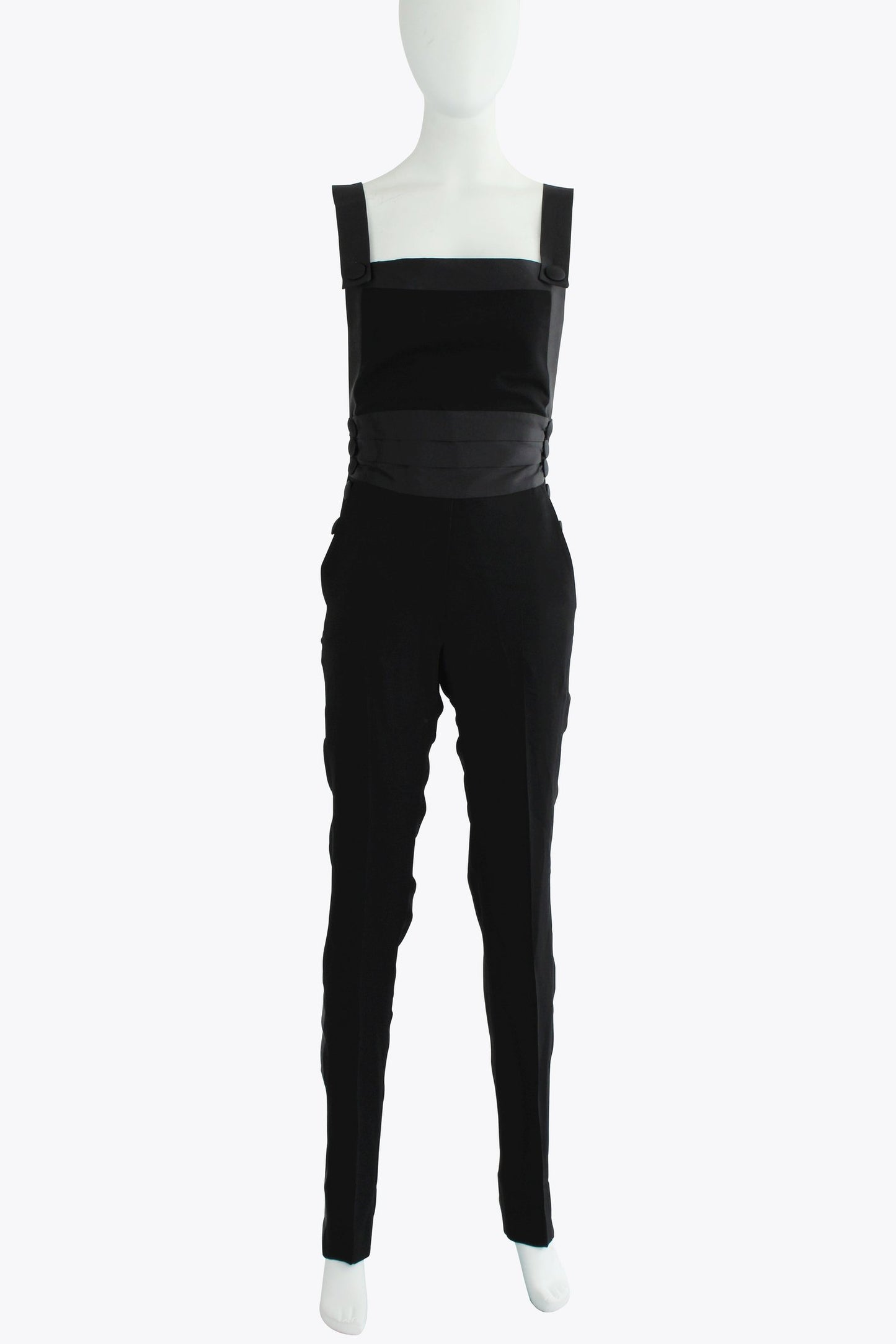 RVDK Black Jumpsuit With Wrapped Waist