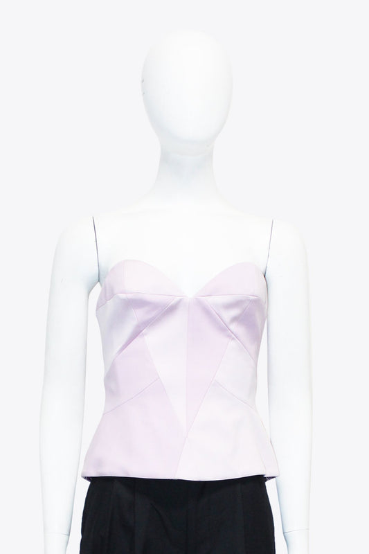 Theirry Mugler Purple Geometric Sweetheart Corset