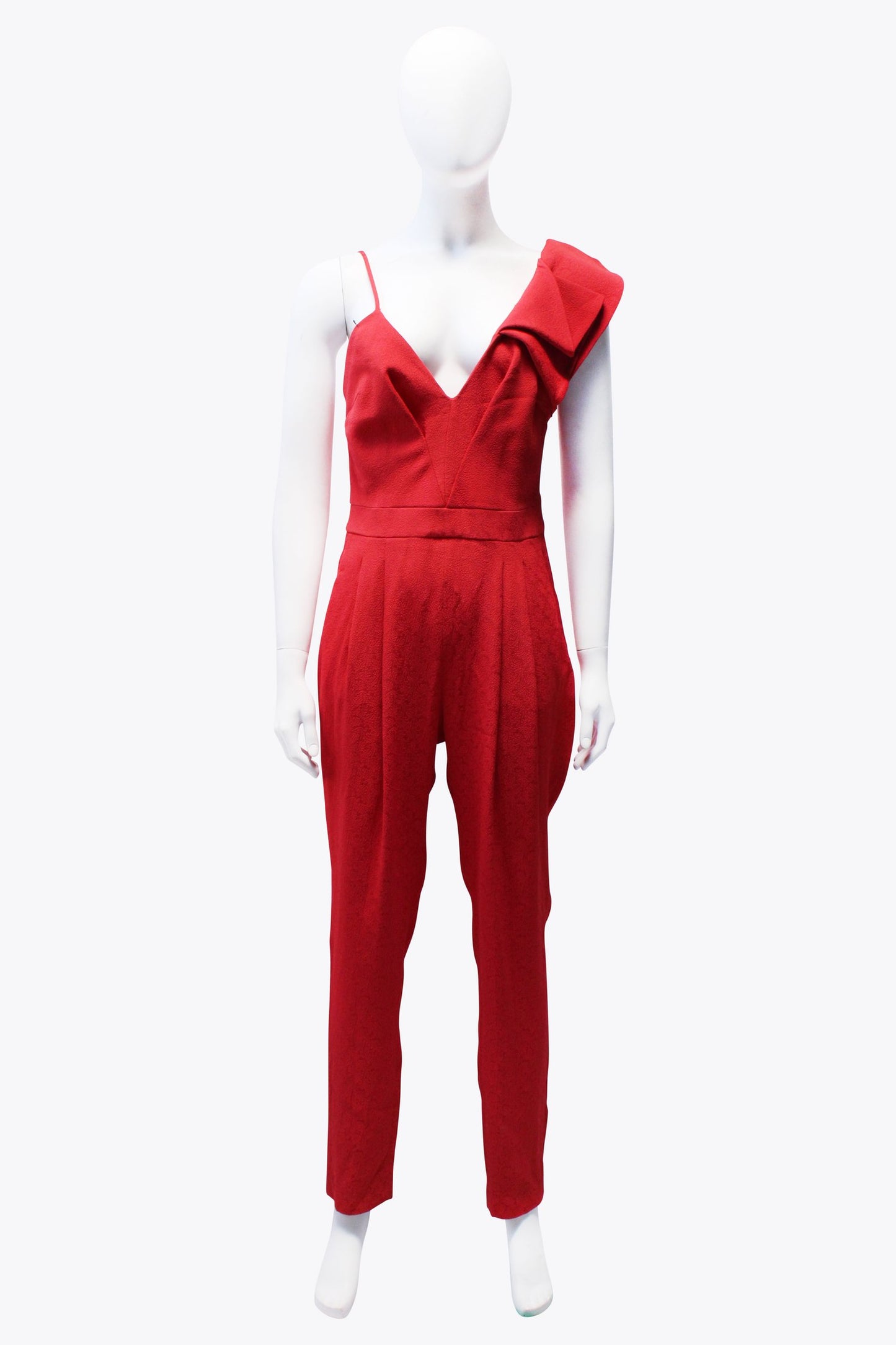 Emanuel Ungari Red Jumpsuit With Pleats