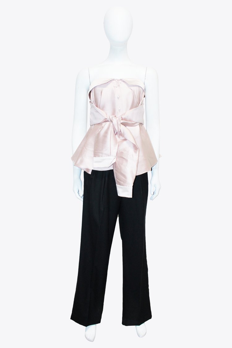 Alexis Mabille Pink Peplum Corset