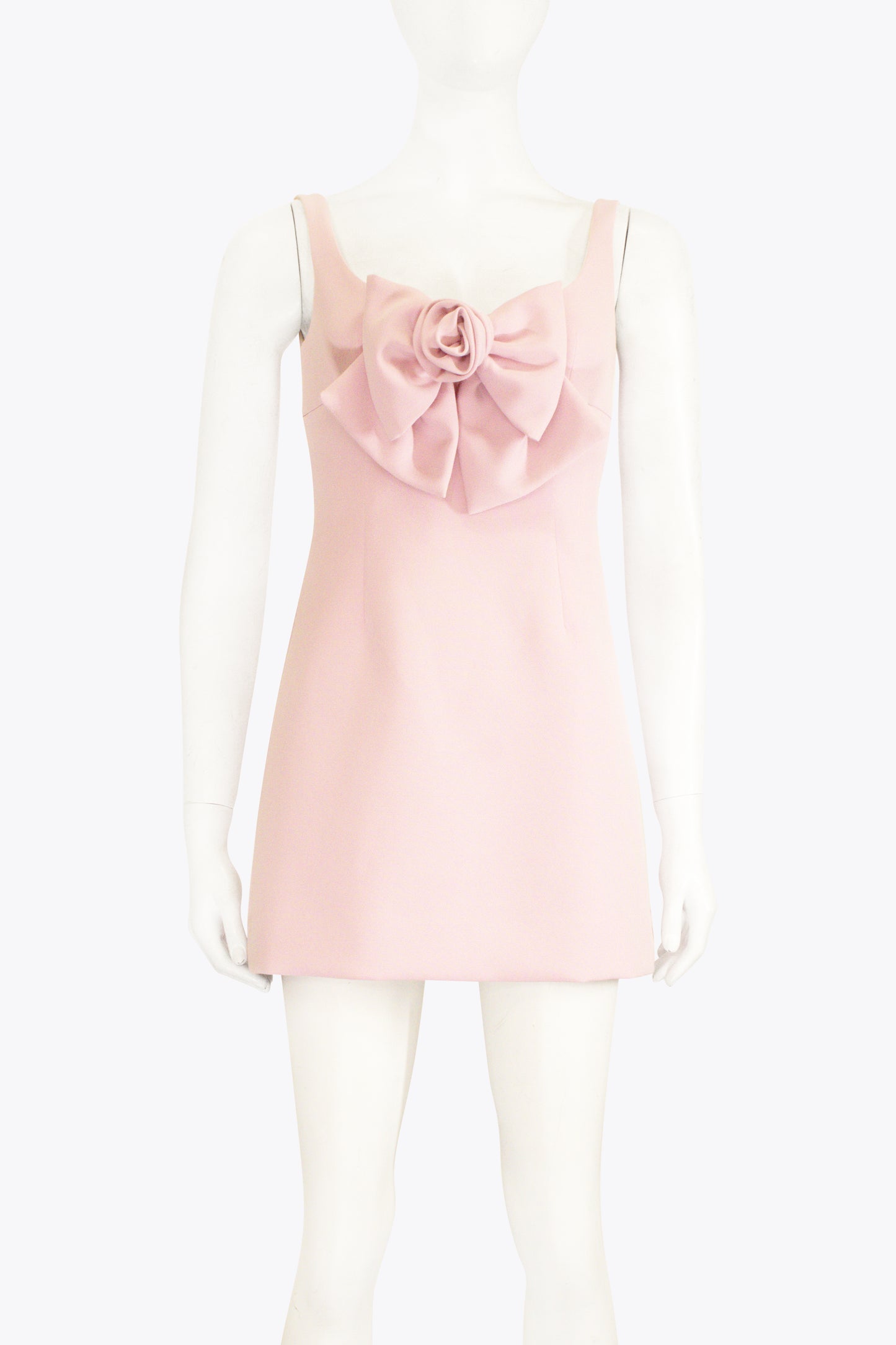 Sandy Lang Pink Bow Mini Dress