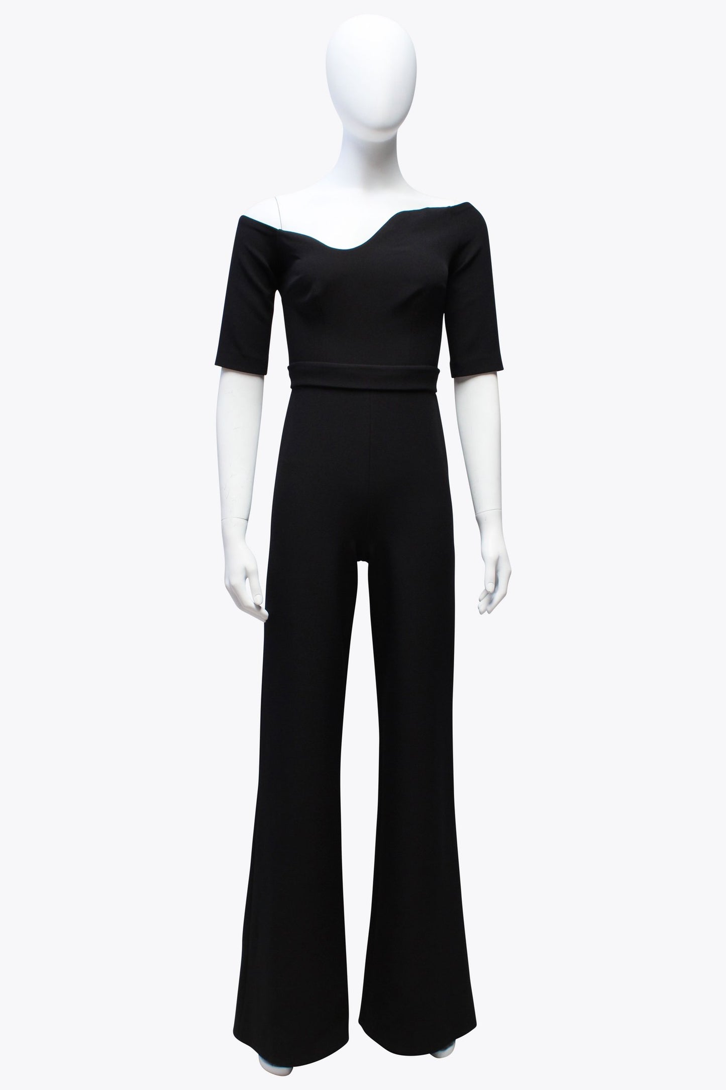 Safiyaa Off The Shoulder Black Jumpsuit