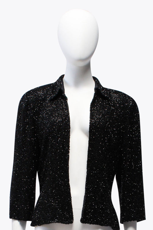 Caché Black Sequin Blazer