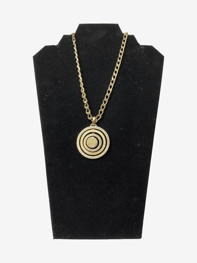 Versace Gold Circled Necklace