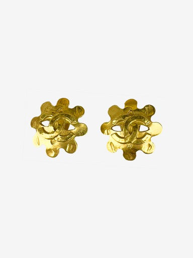 Chanel Gold Logo Earings