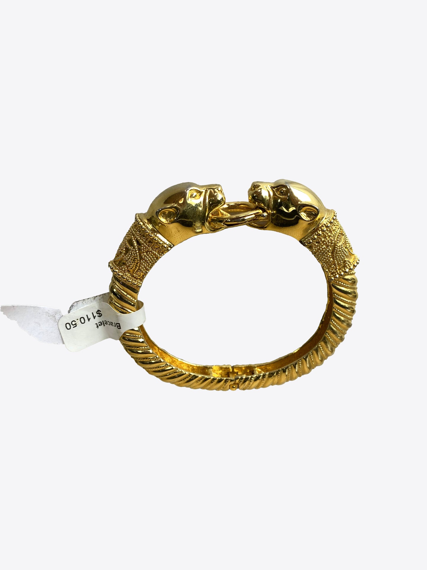 Gold Lion Clasp Bracelet