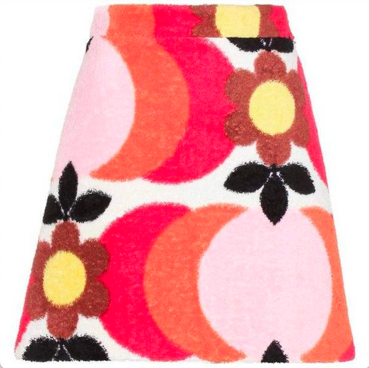 Miu Miu SS17 Pink & Orange Geometric Skirt