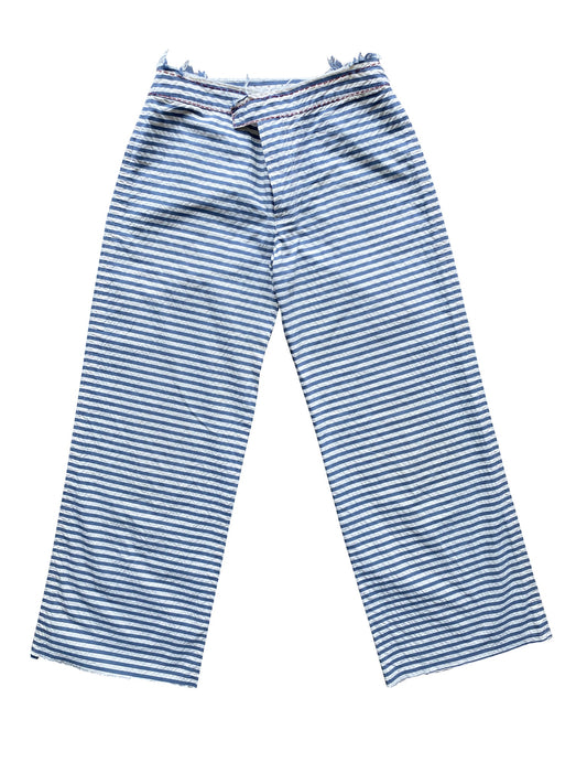 Marni Blue Striped Pants