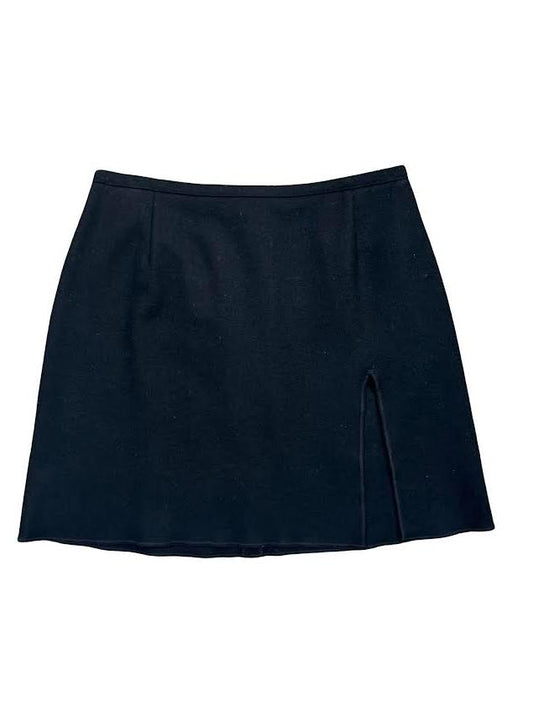 Miu Miu Black Mini Skirt With Small Slit