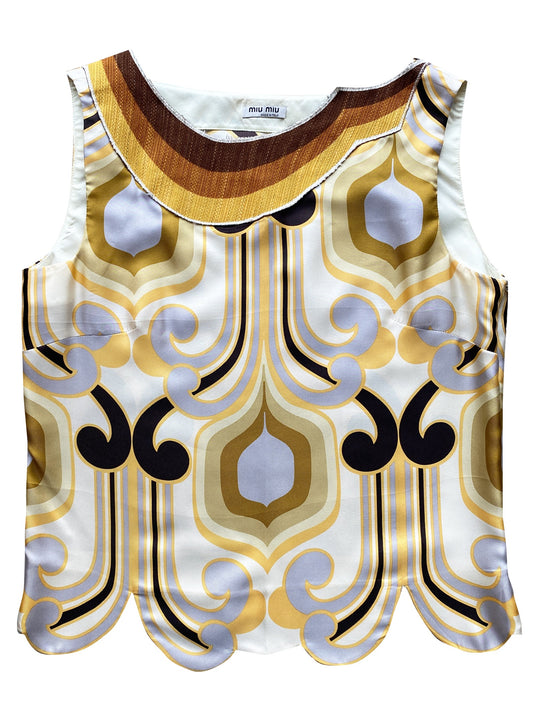 Miu Miu Multicolored Design Tank Top