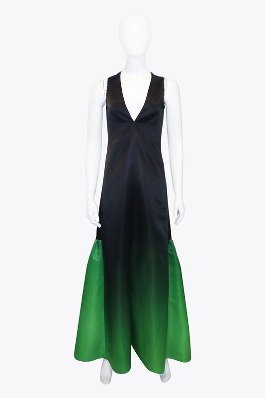 Lanvin Dress Black To Green Gradient