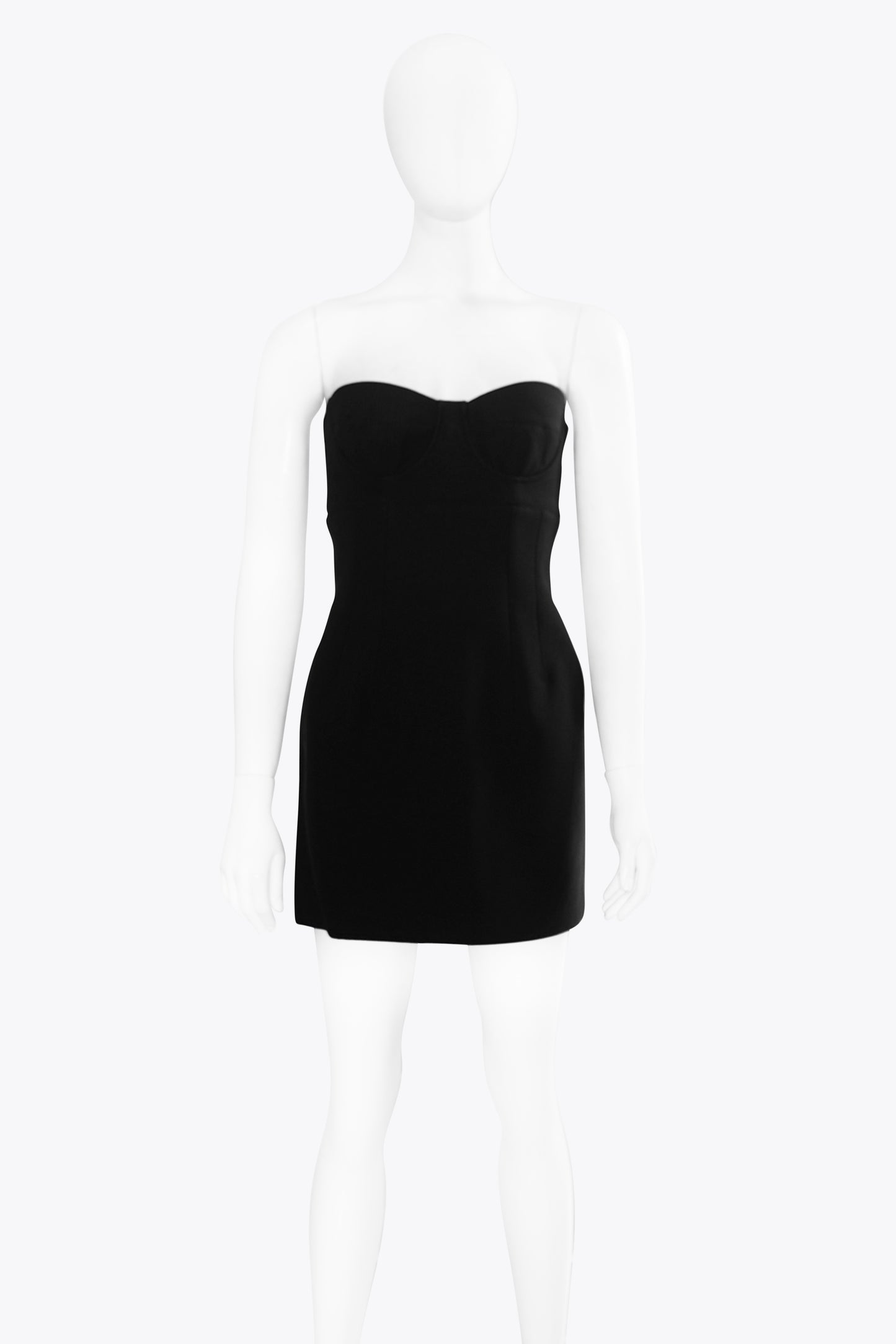 Dolce & Gabbana Black Bustier Mini Dress