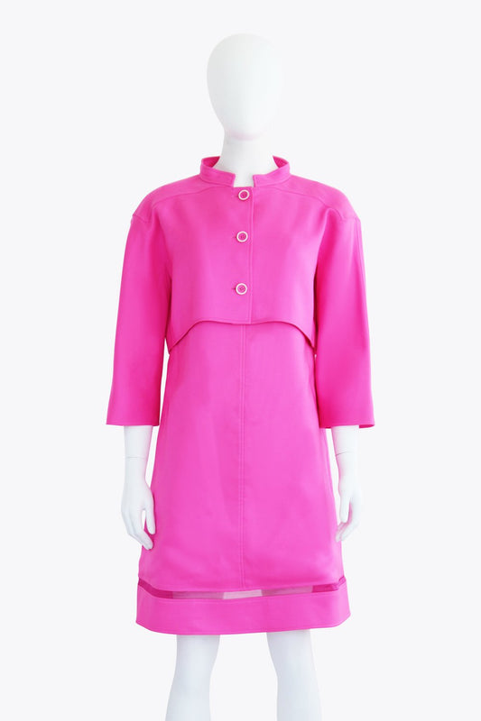 Courreges Pink Blazer and Dress Set