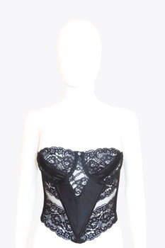 Christian Dior Black Lace Corset