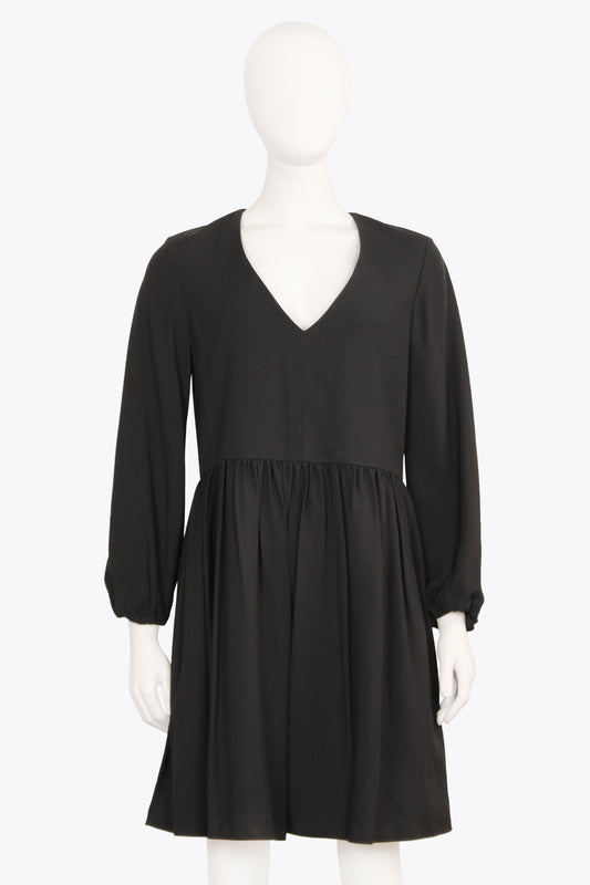 Chloé Longsleeve V-Neck Babydoll Dress