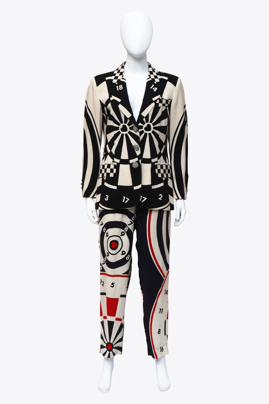 Moschino Black & White Bullseye Matching Set