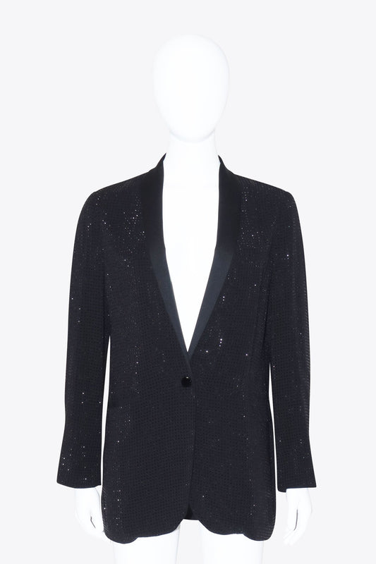 Gucci Silk Beaded Tuxedo Smoking Jacket