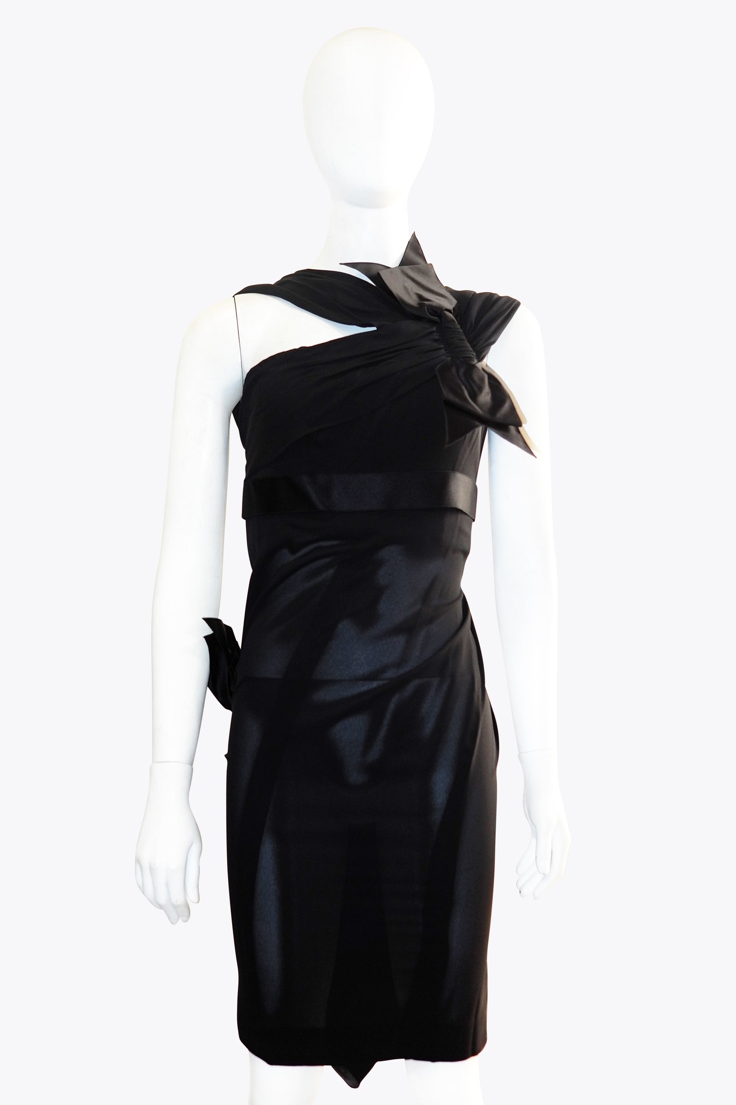 Chanel Black Dress With Large Bow Details
