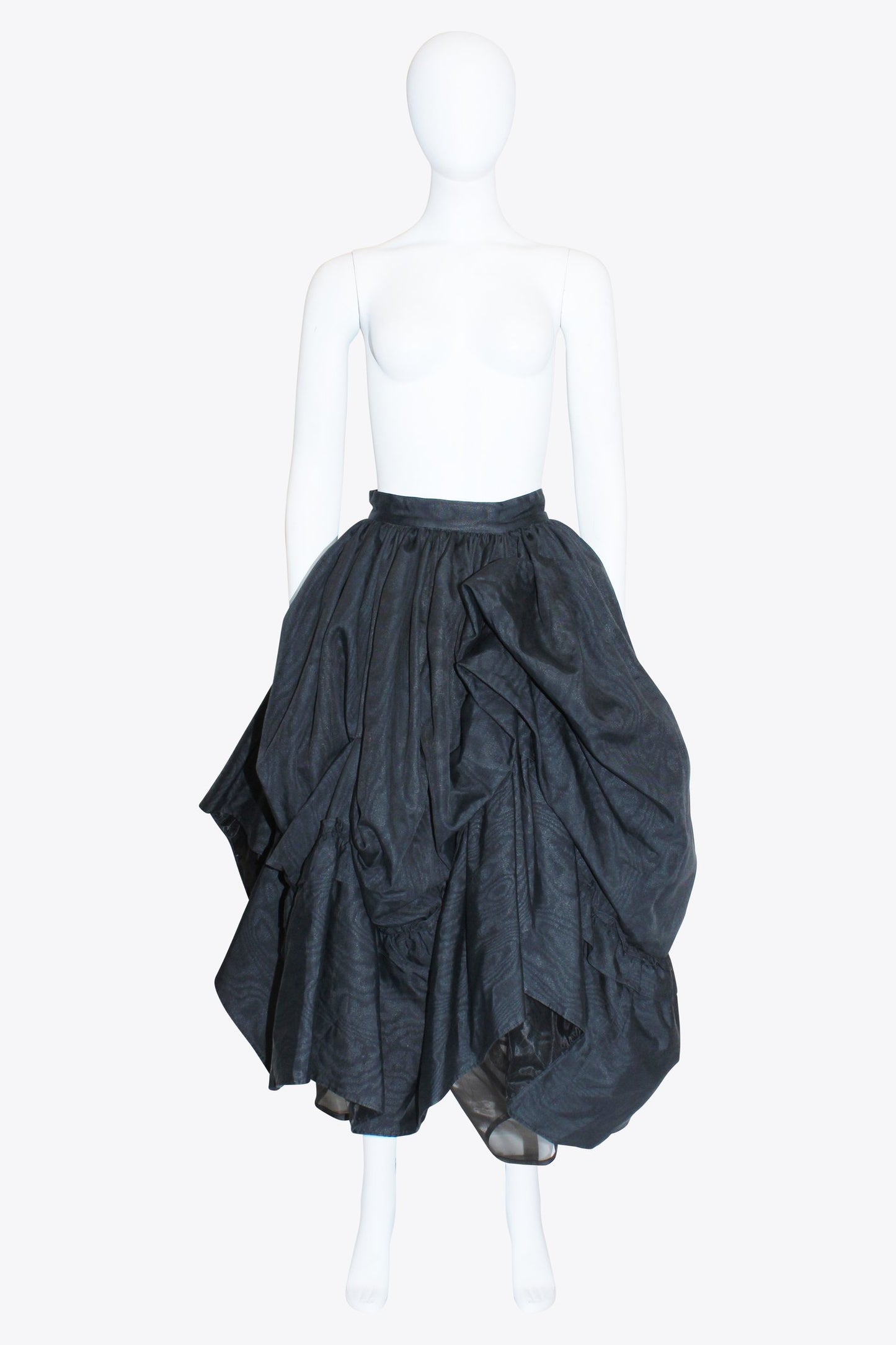 Moschinoo Black Bubble Maxi Skirt