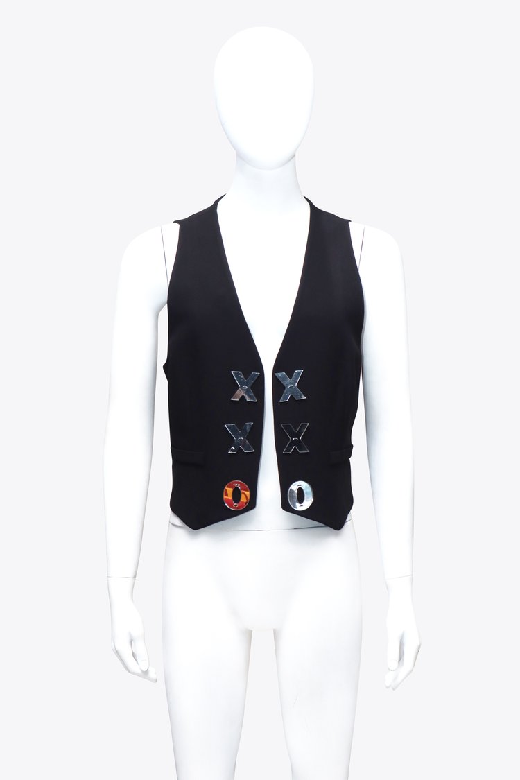 Moschino Cheap and Chic Cut Out Heart Vest