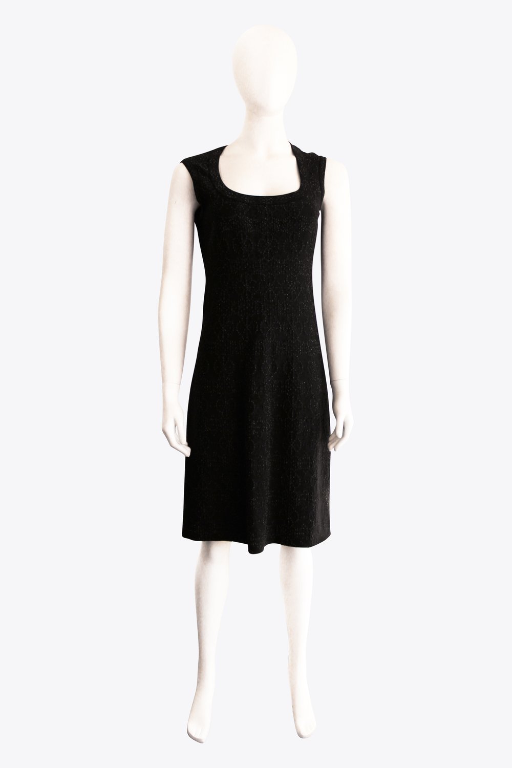 Alaia Black Shimmery Midi Dress