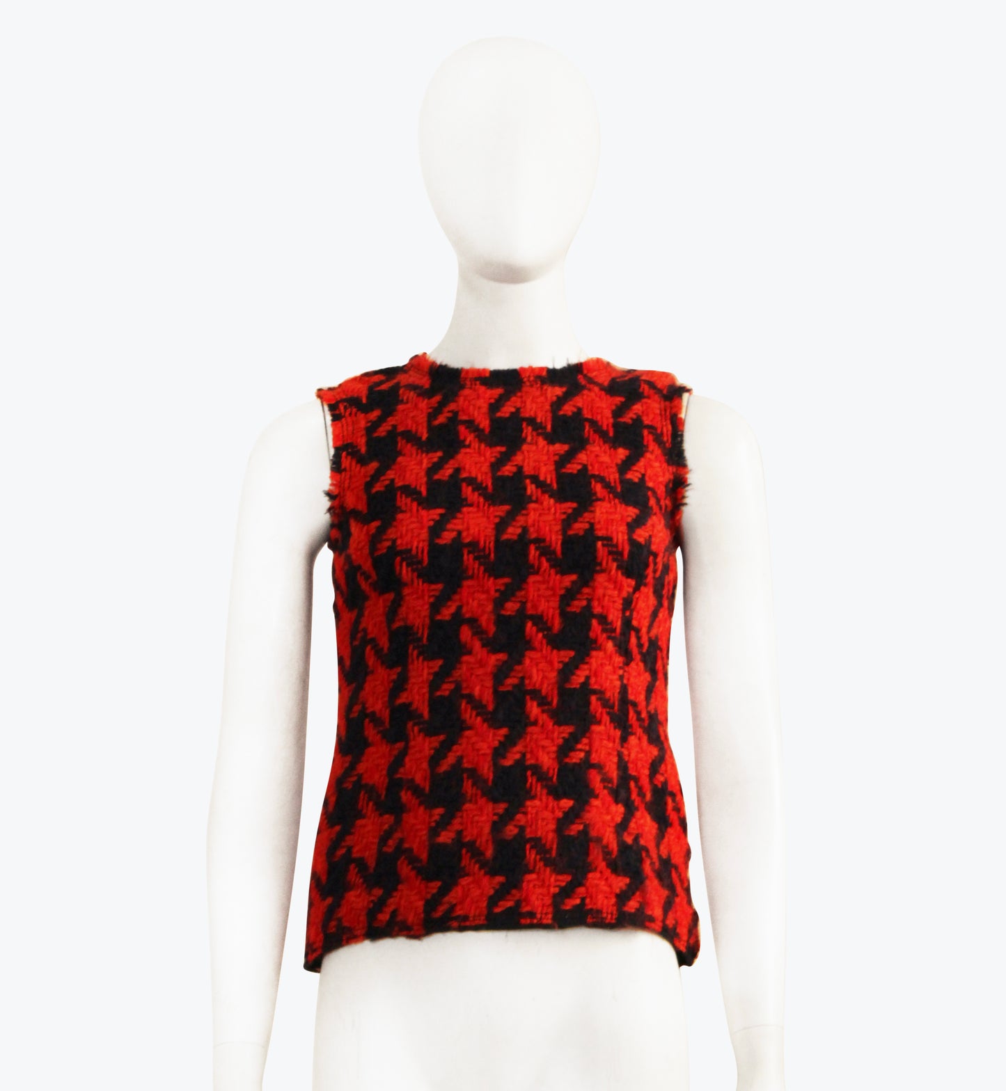 Miu Miu Orange & Black Chevron Sweater