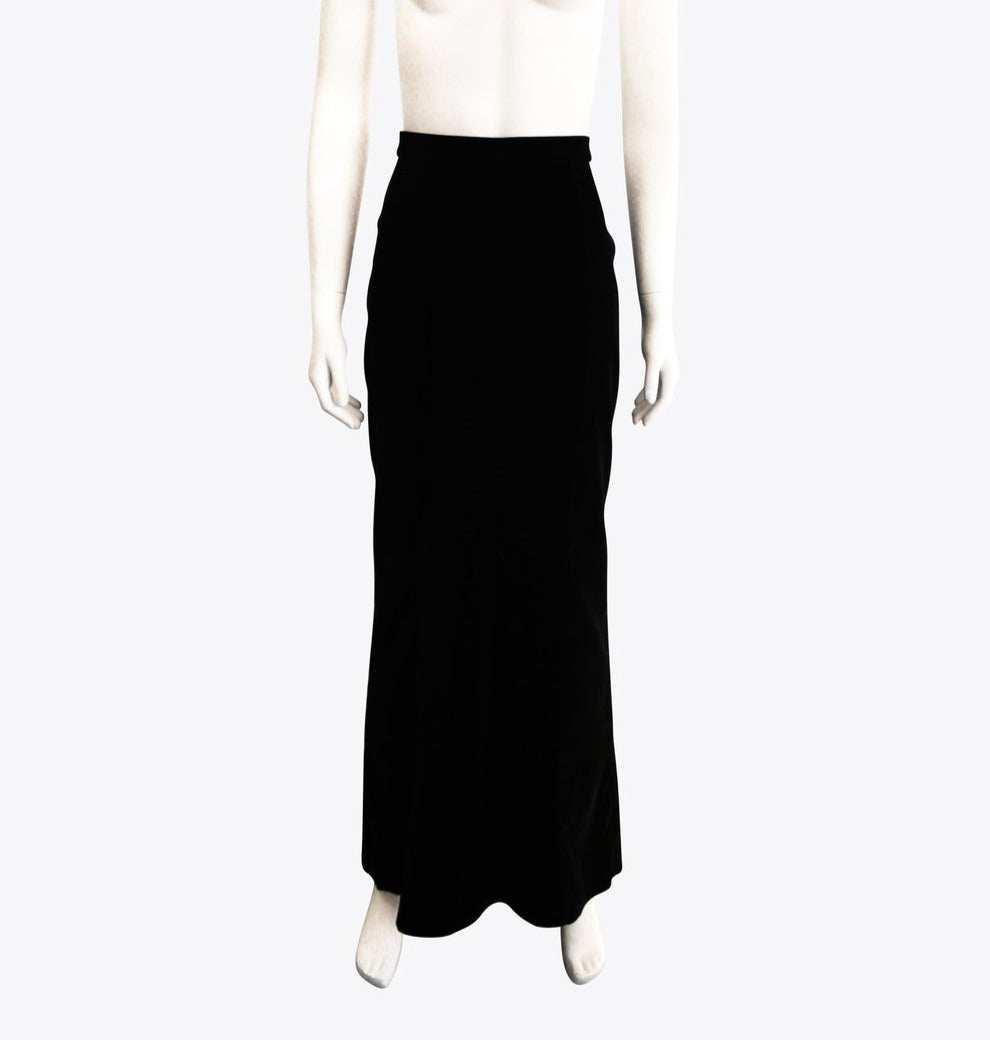 Mugler Black Maxi Skirt