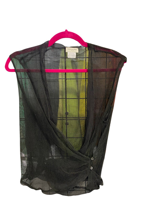 Dries Van Noten Black & Green Mesh