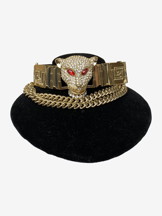 Versace Gold Diamon Lion Choker