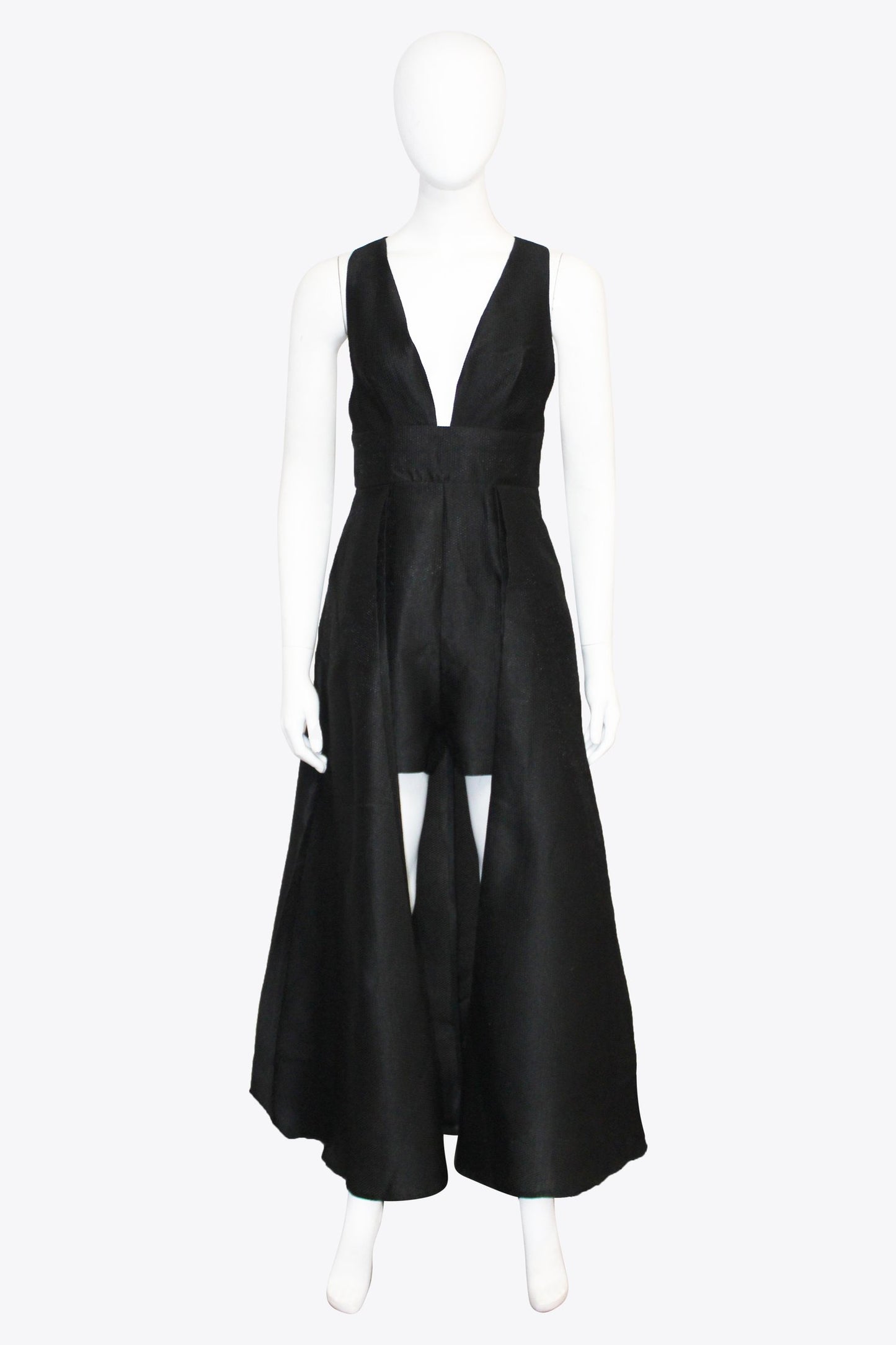 Valentino Black Hi-Lo Dress with Mini Shorts