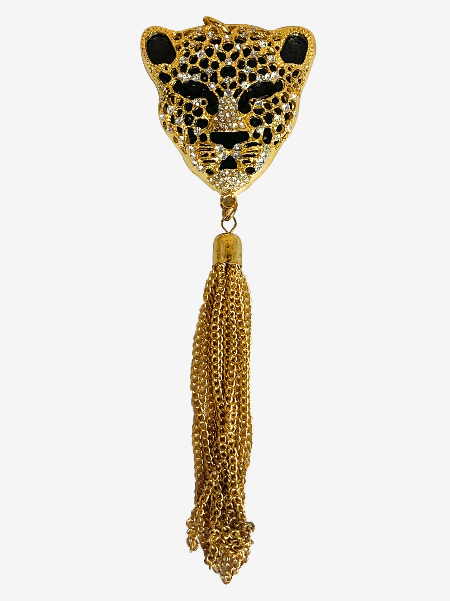 Gold Lion & Tassle Pendant