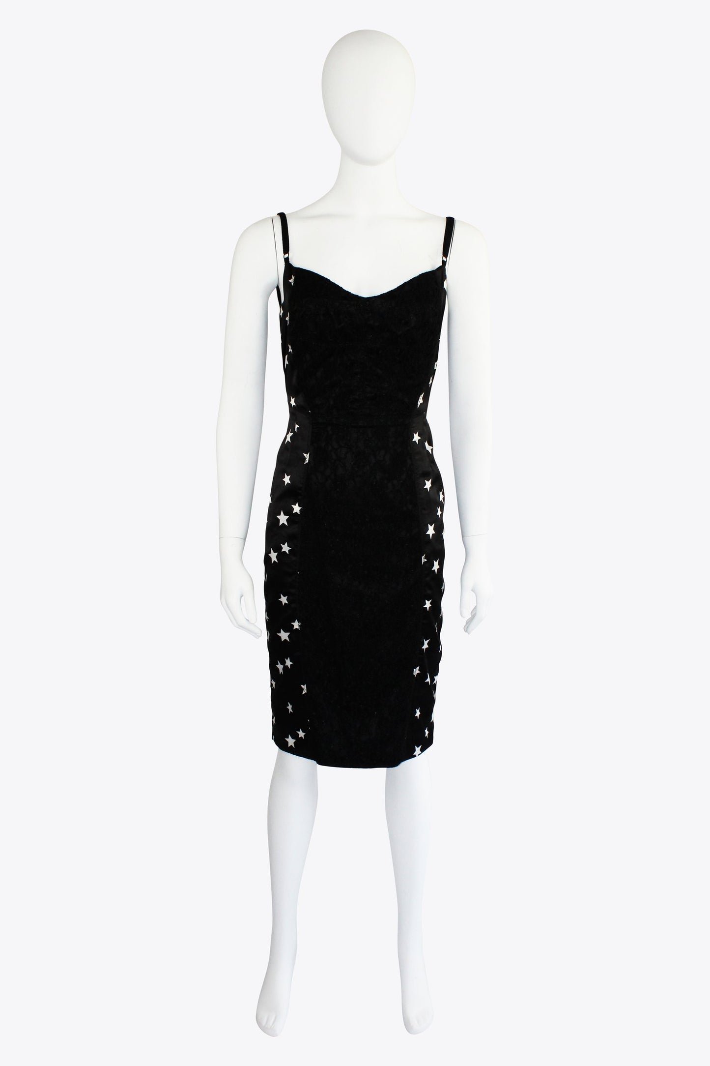 Dolce & Gabbana Black & White Star Dress