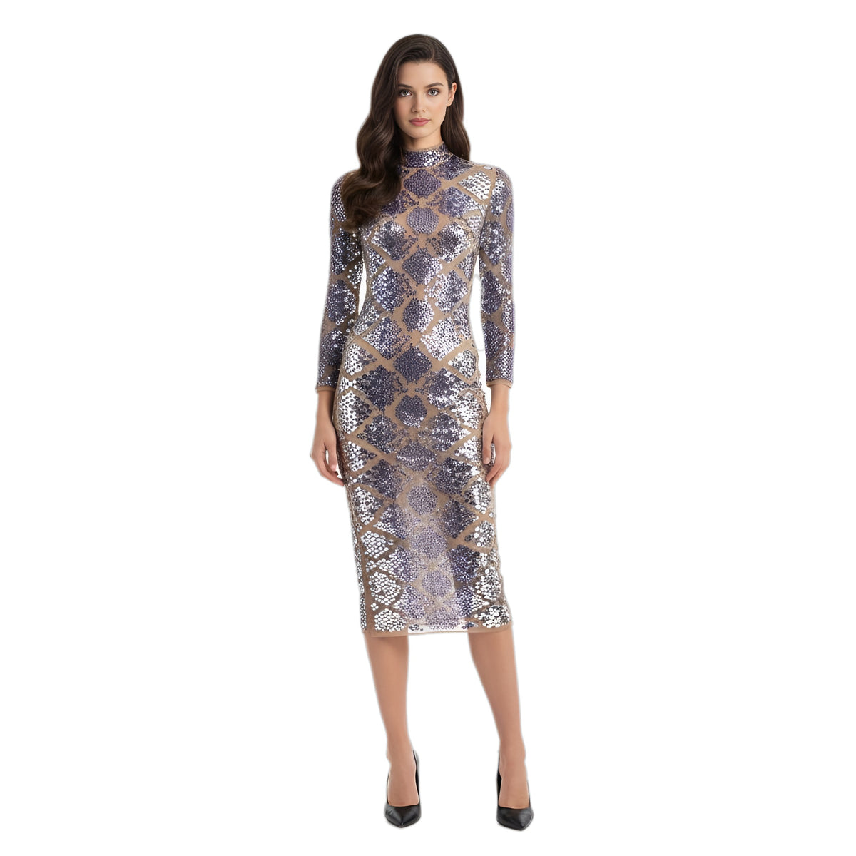 david koma long sleeve plexi embellished dress