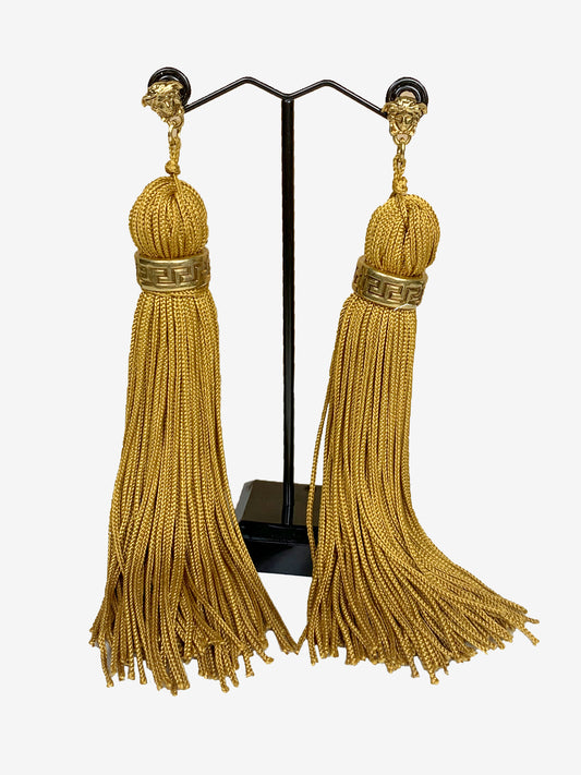 Versace Gold Tassel Earings