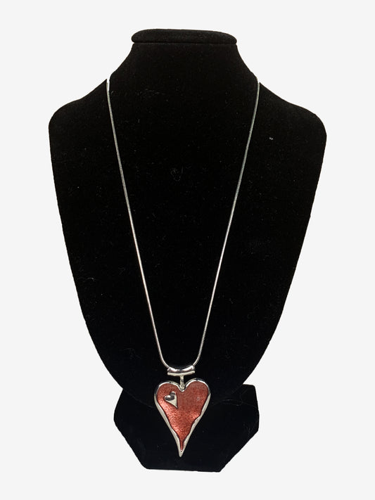 Pink Heart Necklace